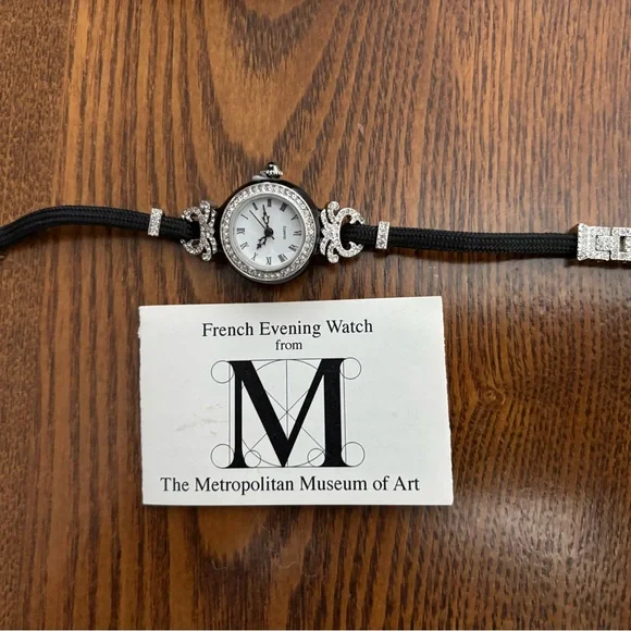 French Evening Watch with Black Strap from Metropolitan Museum Of Art - Picture 2 of 5